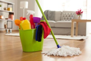 cleaning living room house cleaner